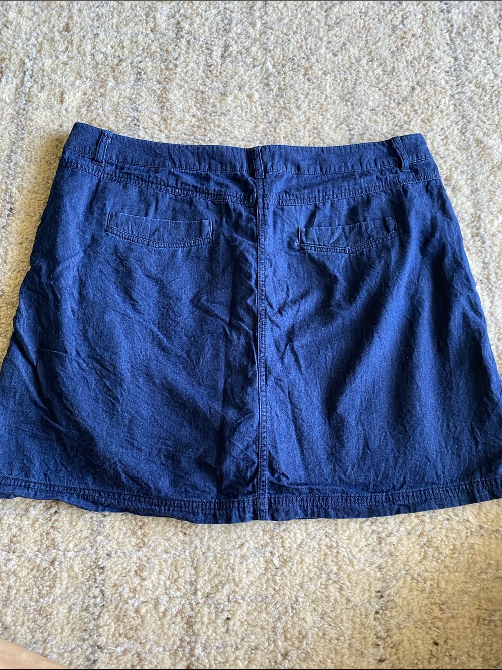 Casual Navy Denim Skort - Picture 3 of 3